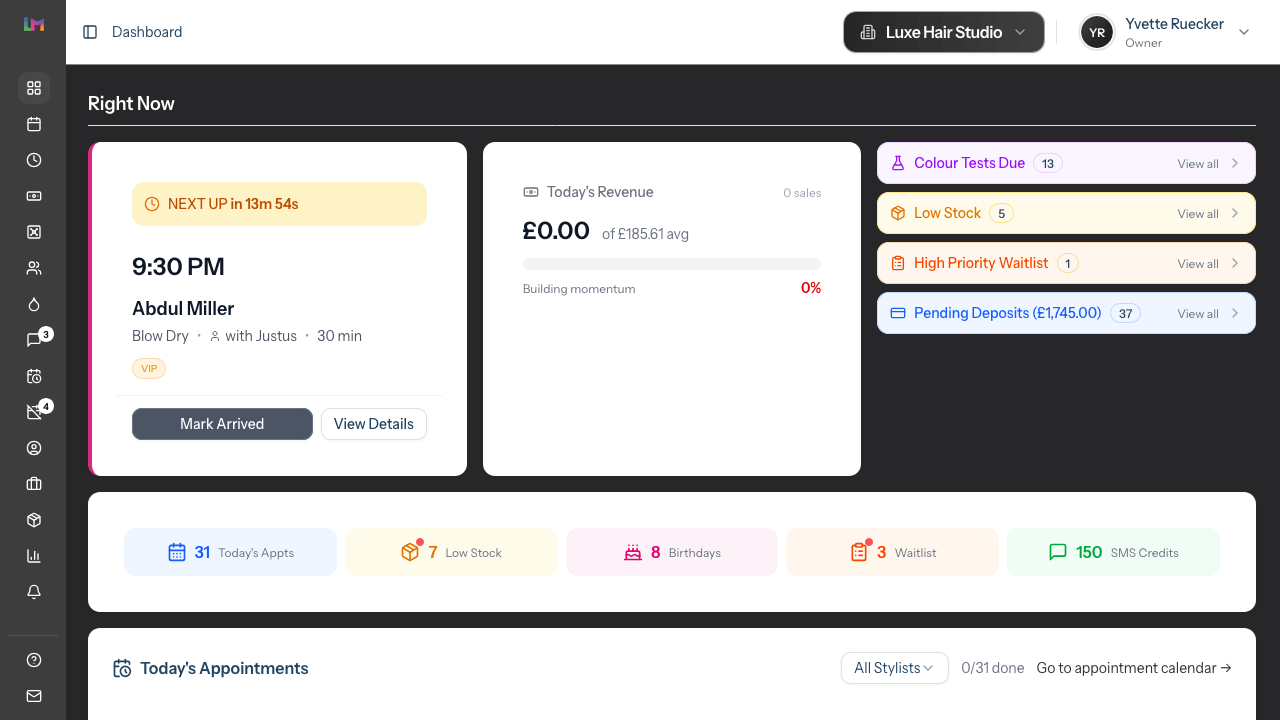 Designed for the Saturday rush